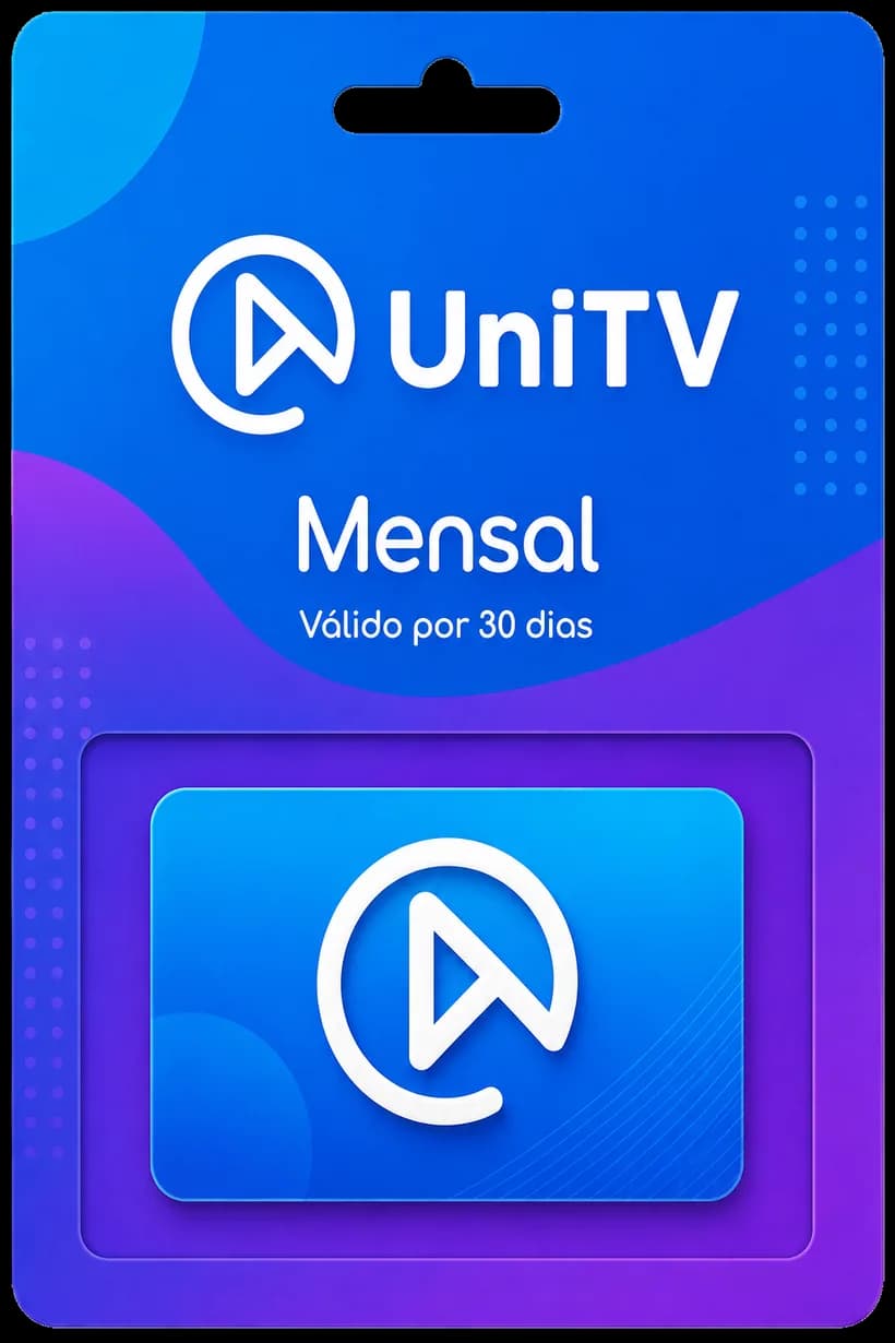 Cartão da Recarga UniTV Mensal — válido por 30 dias